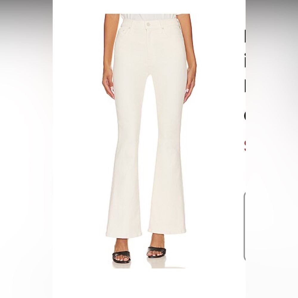 Mother high waisted weekender skimp in Marshmallow Size 34